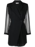 SANDRO panelled blazer dress - Black