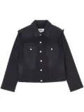 MM6 Maison Margiela distressed denim jacket - Black