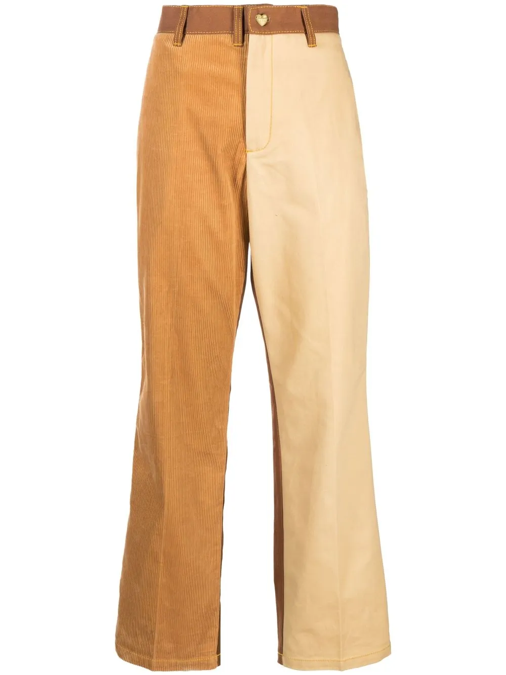 

Marni panelled straight-leg trousers - Brown