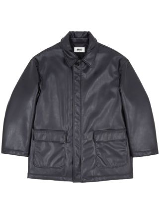 Maison margiela discount faux leather jacket