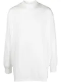 Y-3 high crew neck sweatshirt - White