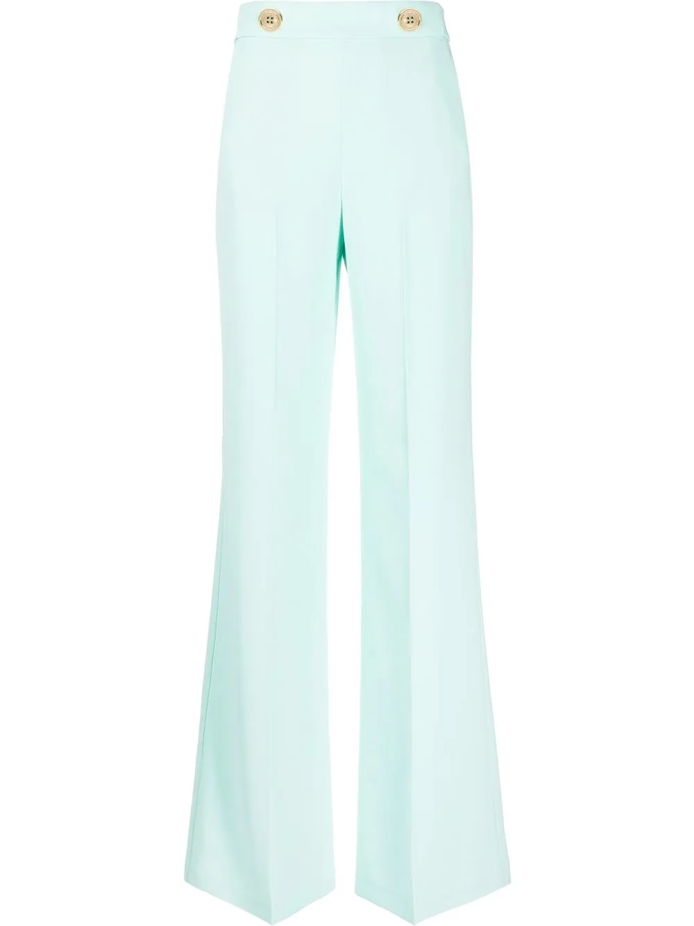 

PINKO pantalones palazzo con botones decorativos - Verde