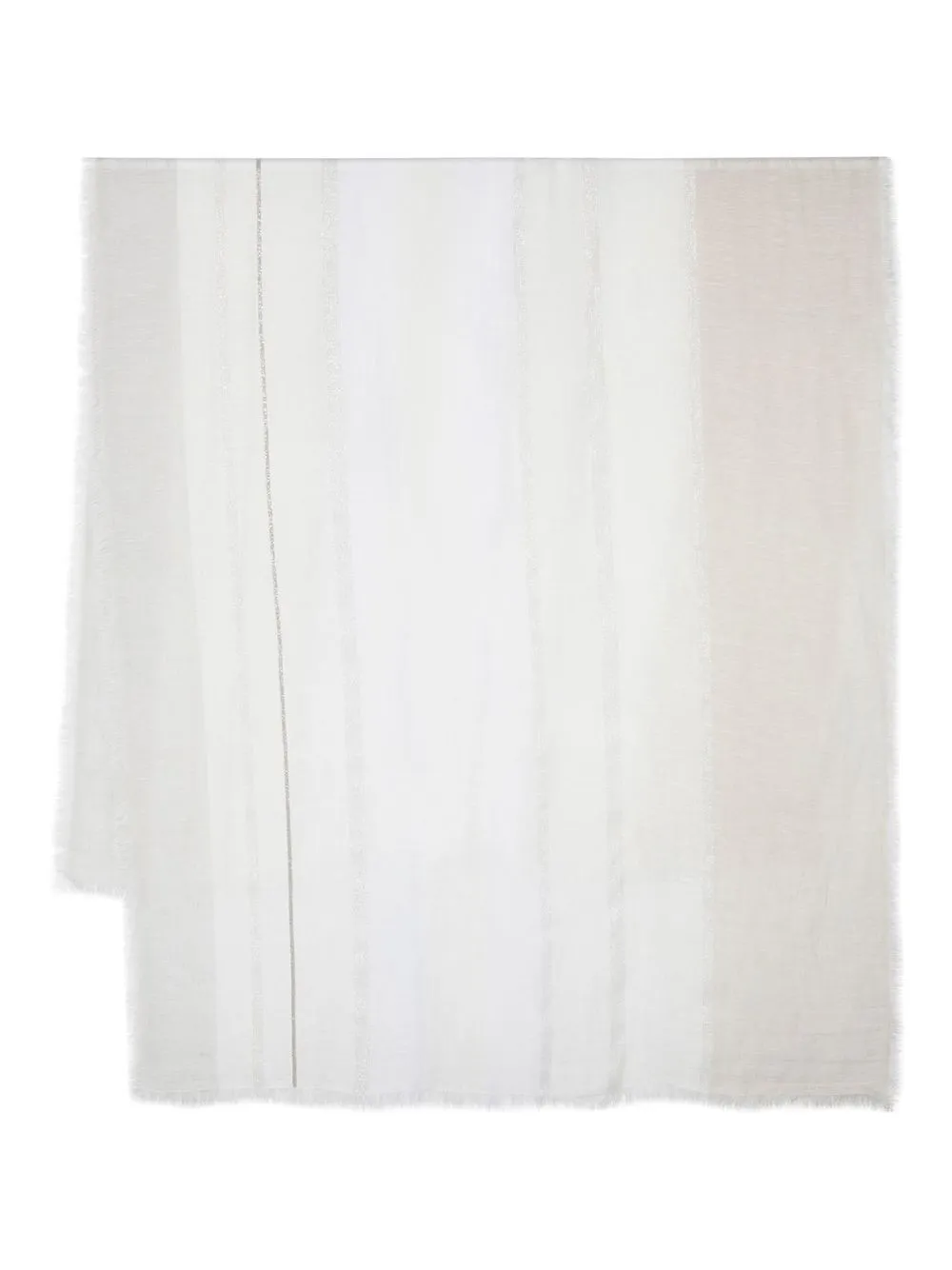 

Fabiana Filippi frayed linen-blend scarf - Neutrals