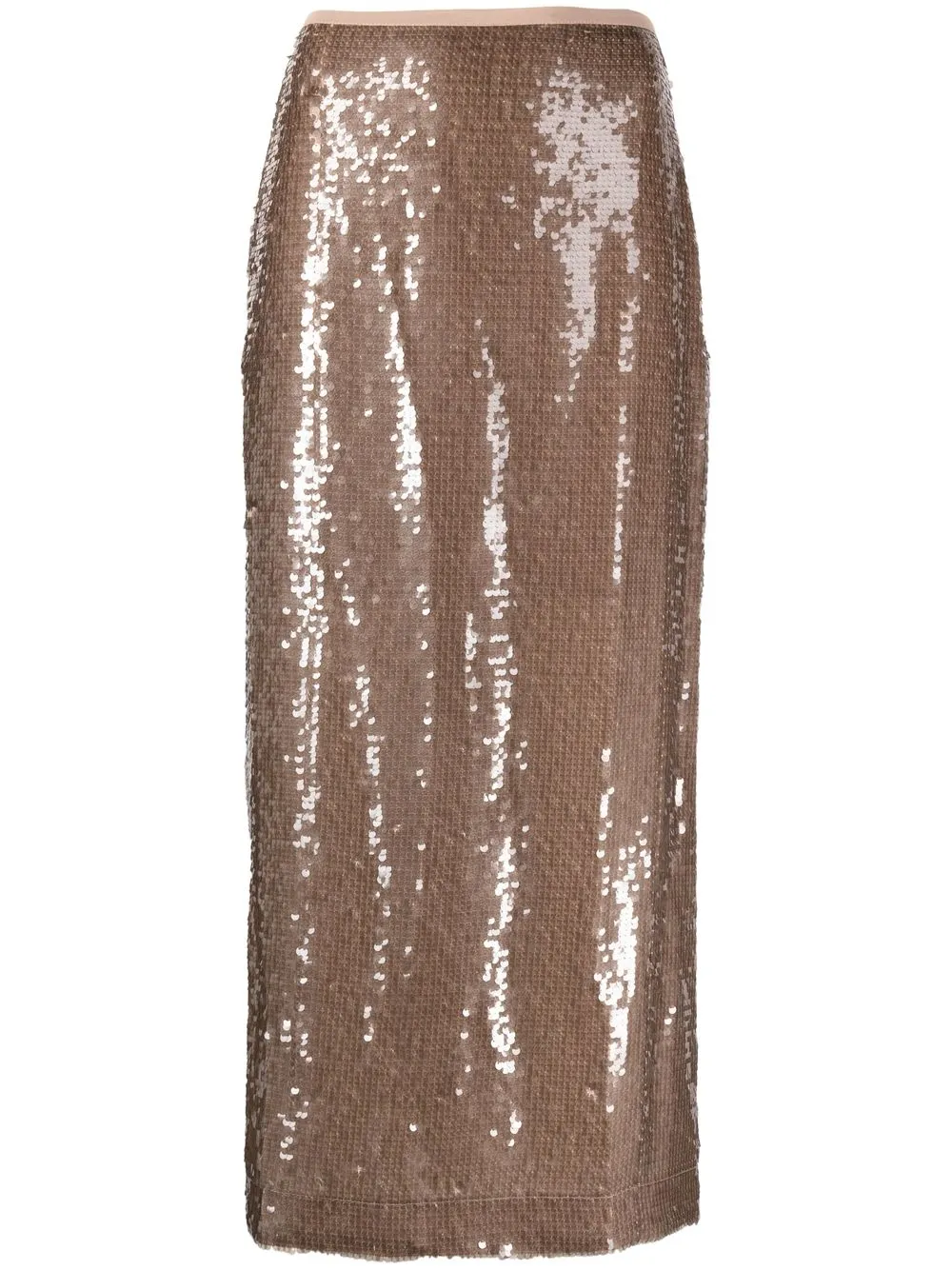 

Sabina Musayev high-waist sequin skirt - Neutrals