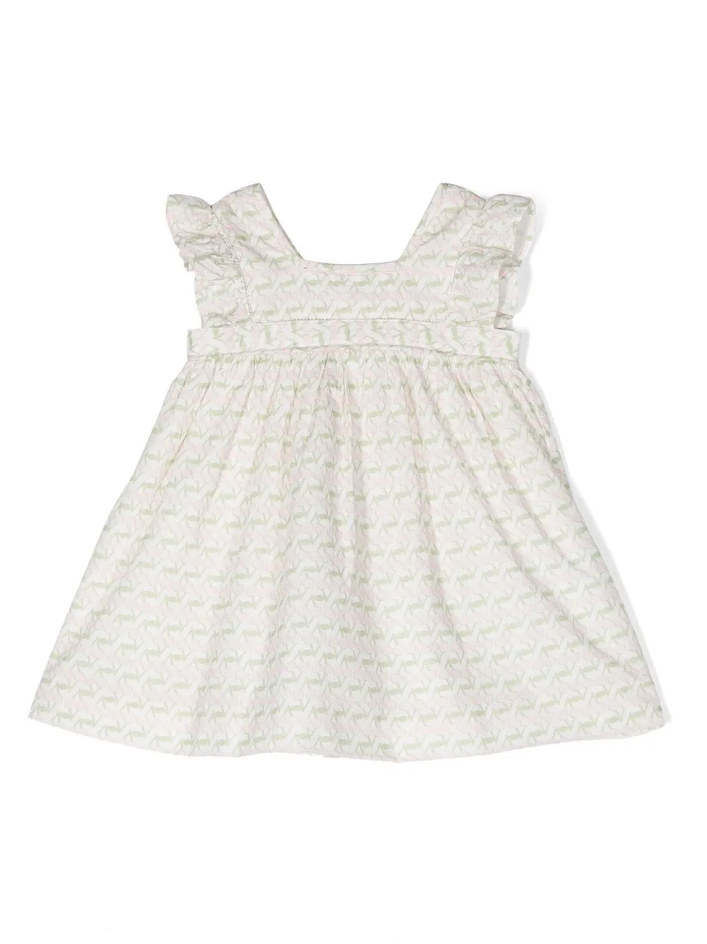 Bonpoint Jurk met grafische print - Wit