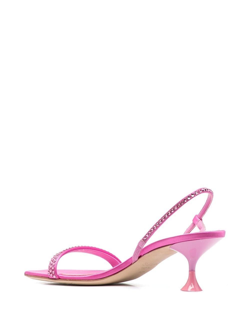 Shop 3juin 65mm Crystal-embellished Sandals In Rosa