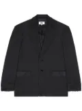 MM6 Maison Margiela stitch-detail single-breasted blazer - Black