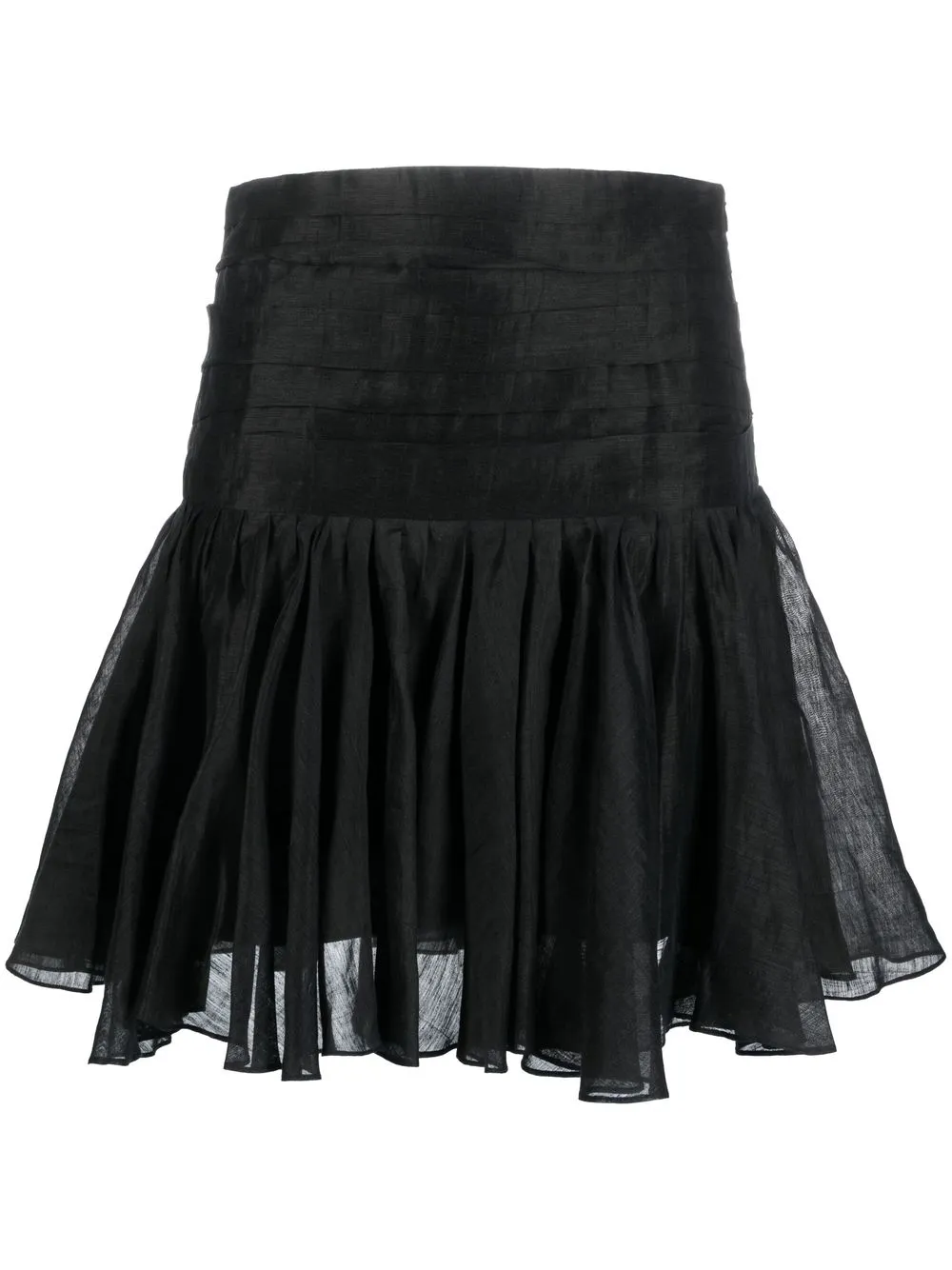 SANDRO FLARED PLEATED SKIRT
