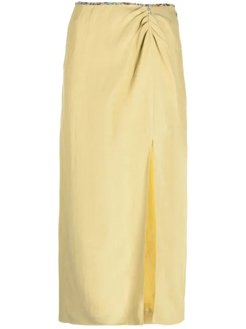 SANDRO draped pencil skirt