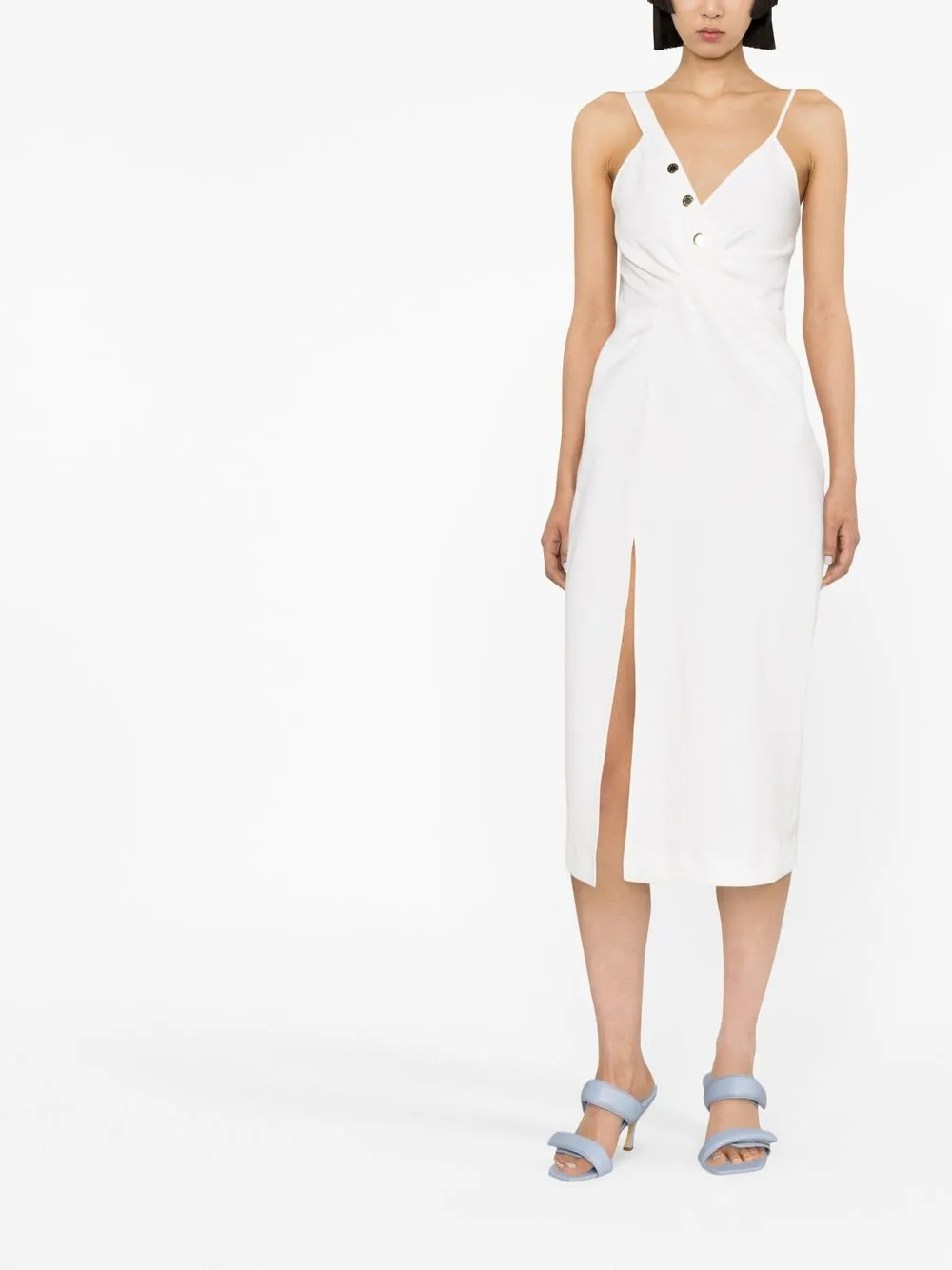 SANDRO Asymmetrische midi-jurk - Wit