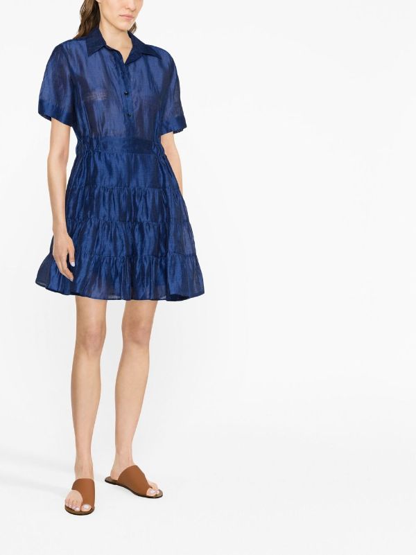 SANDRO Tiered Shirt Dress - Farfetch