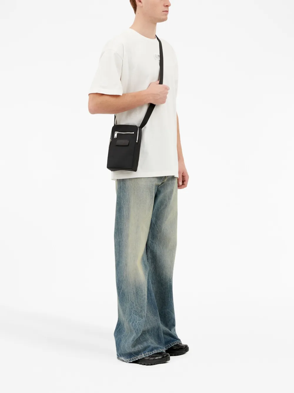 MM6 Maison Margiela Anatomic kleine messengertas - Zwart