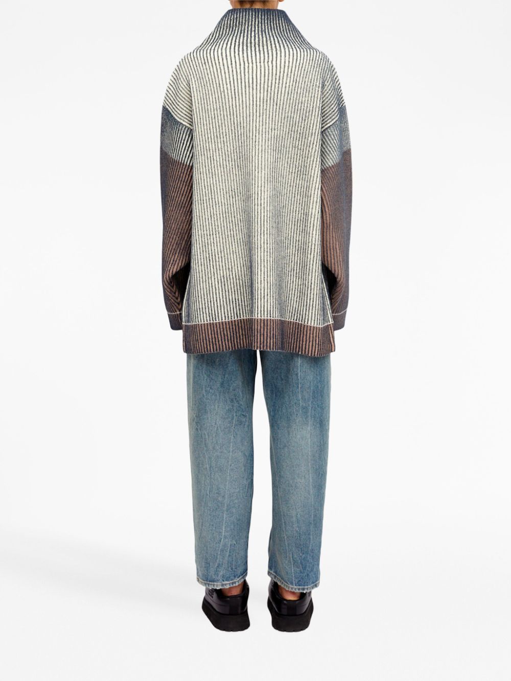 MM6 Maison Margiela high-neck ribbed jumper Women