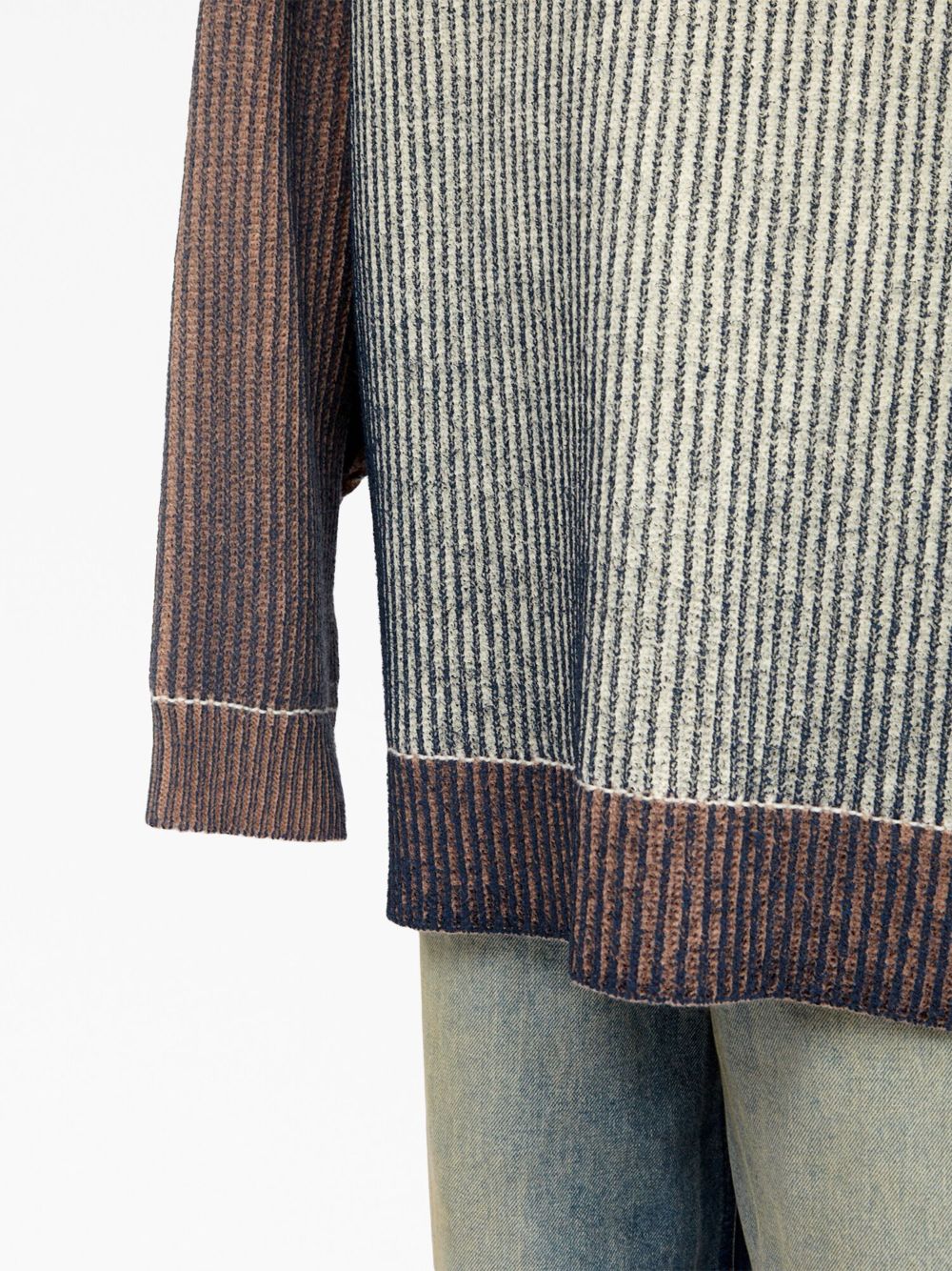 MM6 Maison Margiela high-neck ribbed jumper Women