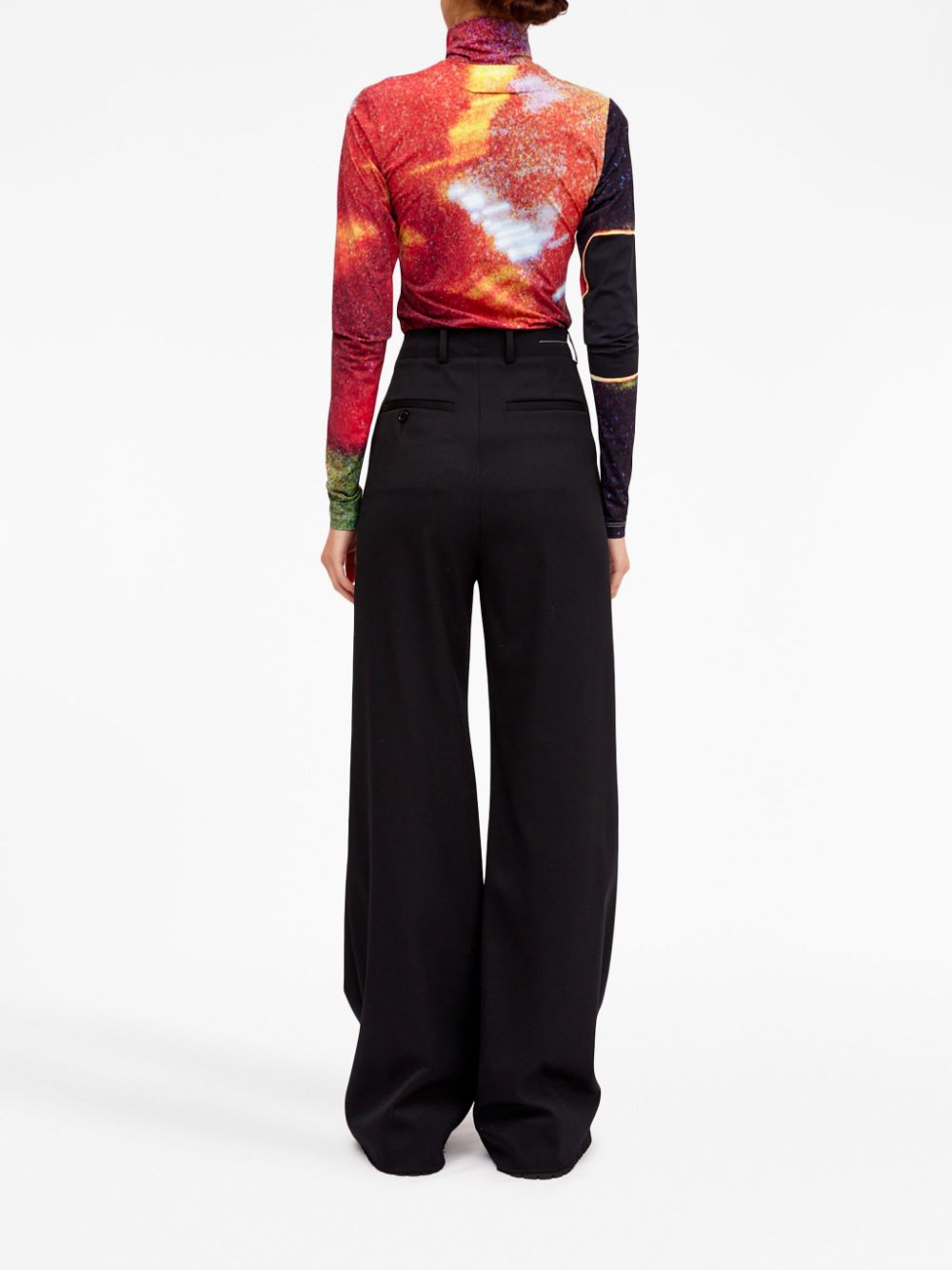 MM6 Maison Margiela high-waisted flared trousers Women