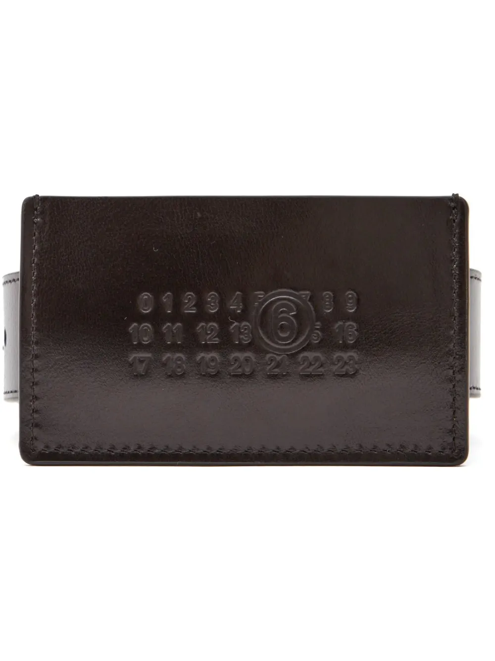 MM6 Maison Margiela card holder belt – Black