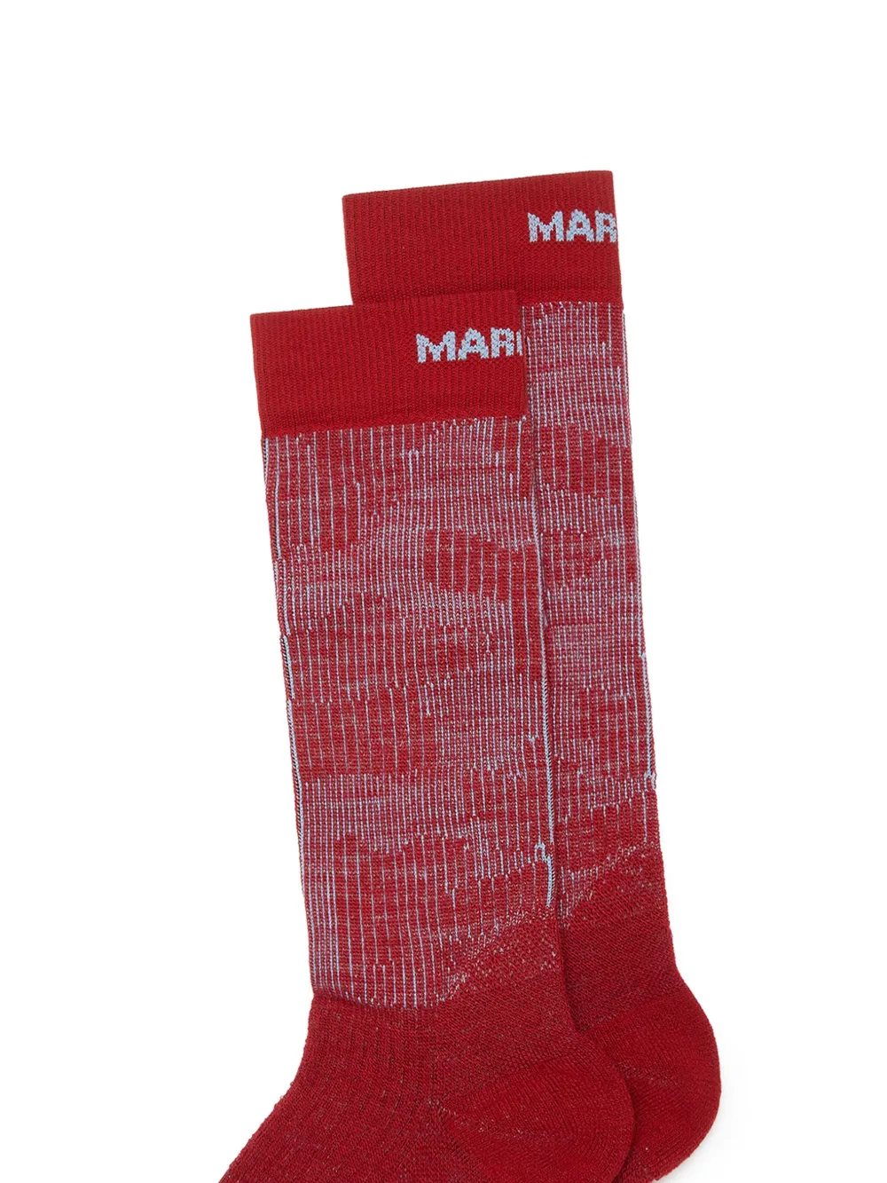 MM6 Maison Margiela X Salomon Intarsia sokken Rood