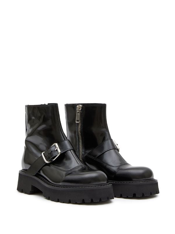 MM6 Maison Margiela ラウンドトゥ アンクルブーツ - Farfetch