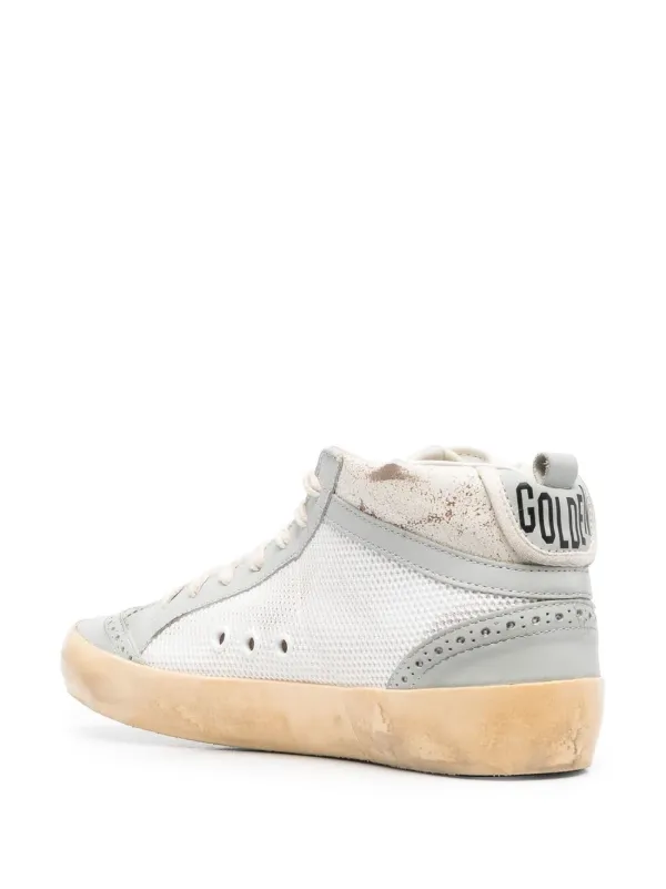 【送料&関税込】Golden  Mid Star Lace-up Sneakers Golden Goose Mid Star lace-up Sneakers | White | FARFETCH