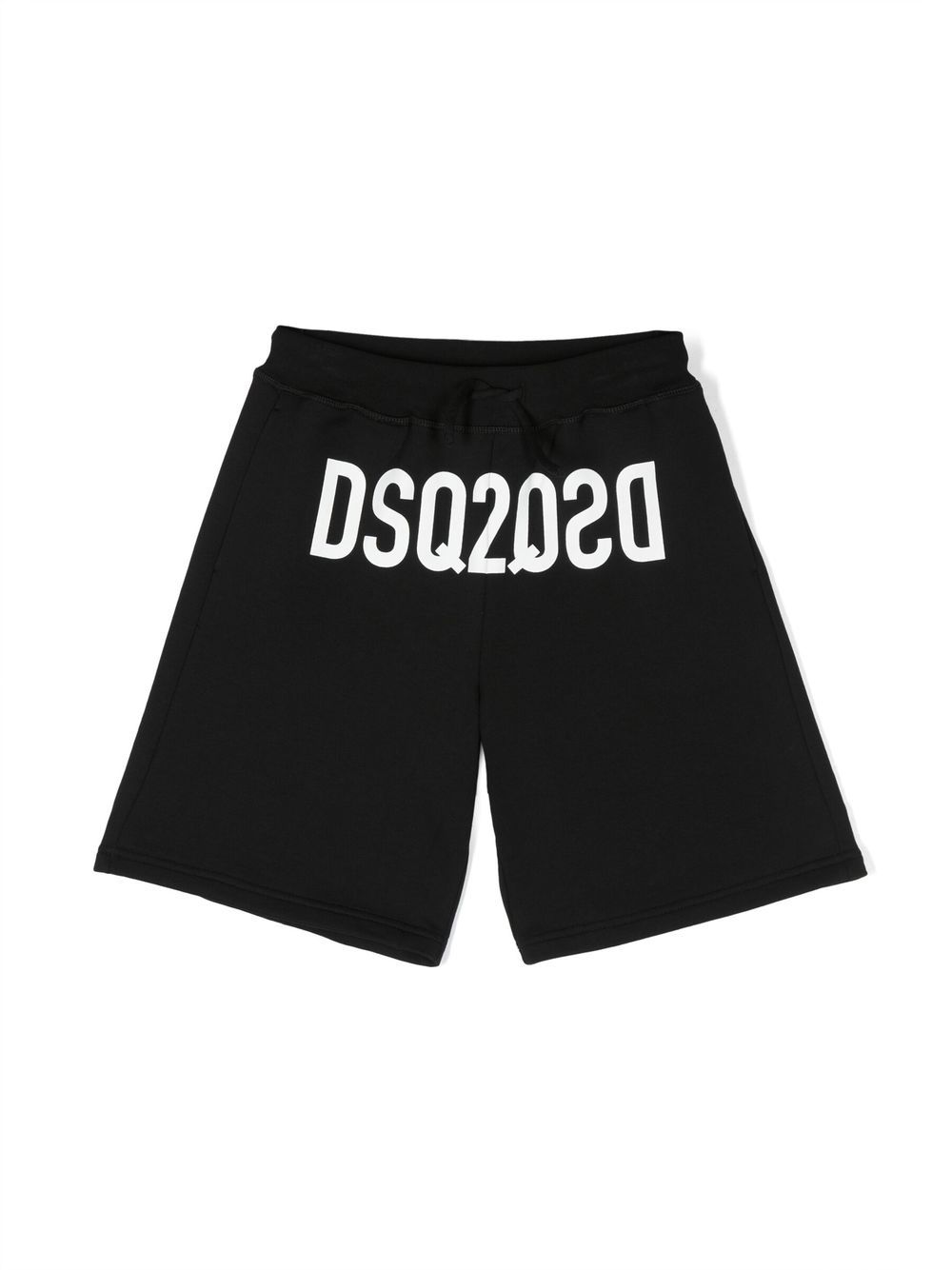 Dsquared2 Kids' Logo-print Detail Shorts In Black