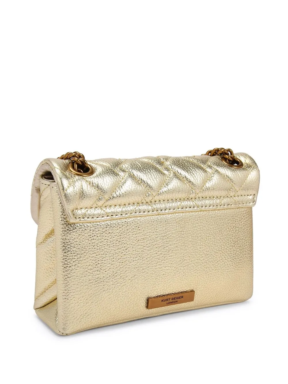 Kurt Geiger Mini Leather Kensington Eye Crossbody Bag In Gold ModeSens