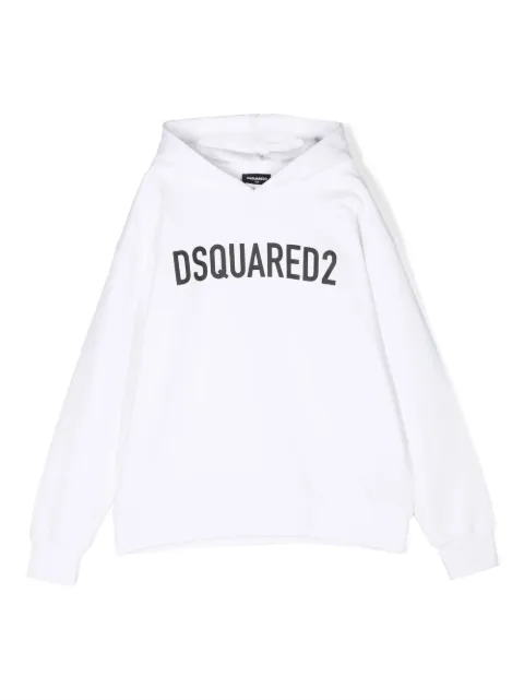DSQUARED2 KIDS logo-print detail hoodie