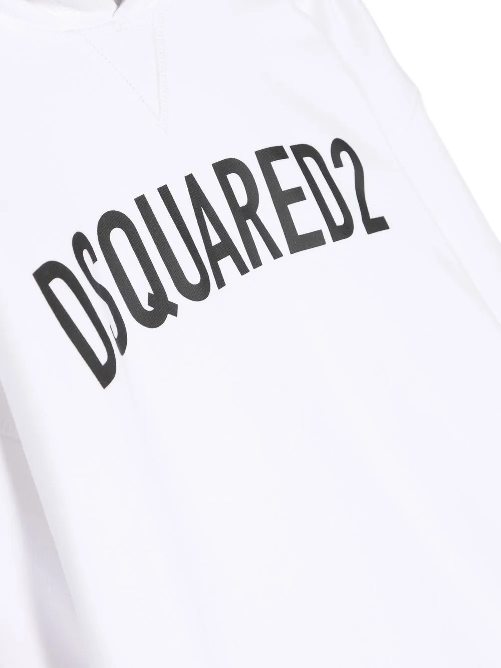 Dsquared2 Logo-print Detail Hoodie In 白色