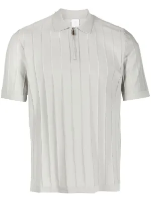 Mens white outlet zip polo