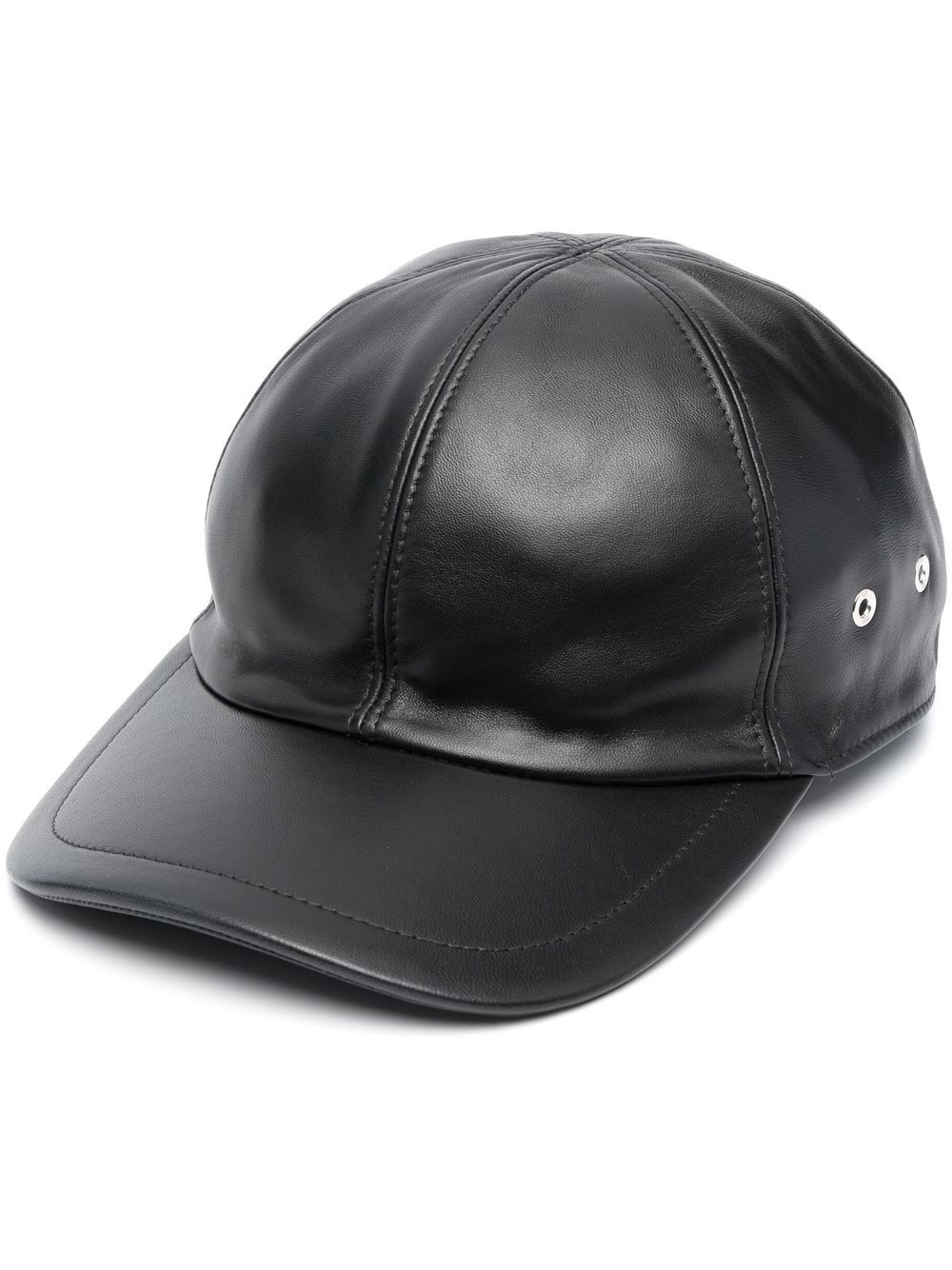 Alyx 1017  9sm Leather Baseball Cap Hat In Black