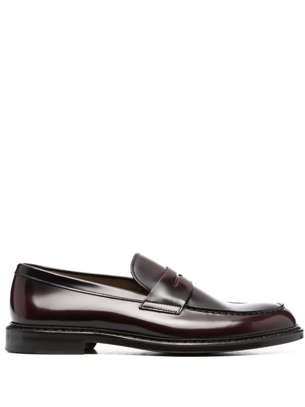 

Doucal's leather penny-slot loafers - Brown