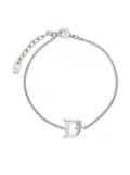 DSQUARED2 D letter charm bracelet - Silver