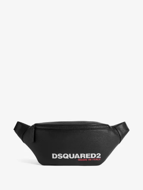 DSQUARED2 logo-print leather belt bag