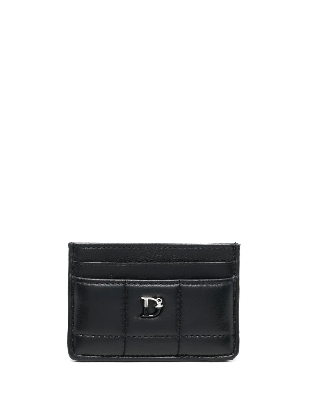 DSQUARED2 monogram-detail quilted cardholder | Black | Image 1