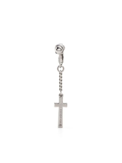 Dsquared2 cross pendant clip-on earring