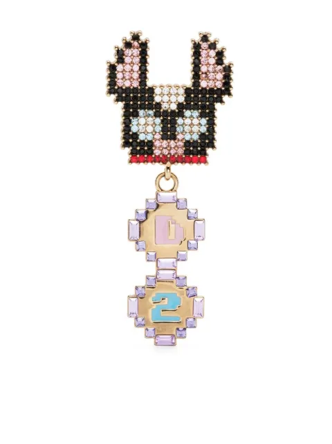 DSQUARED2 crystal-embellished drop earring