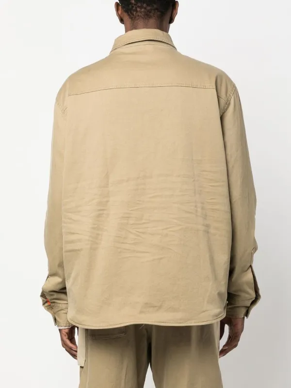 DSQUARED2 two-tone flap-pocket Jacket | Beige | FARFETCH NL