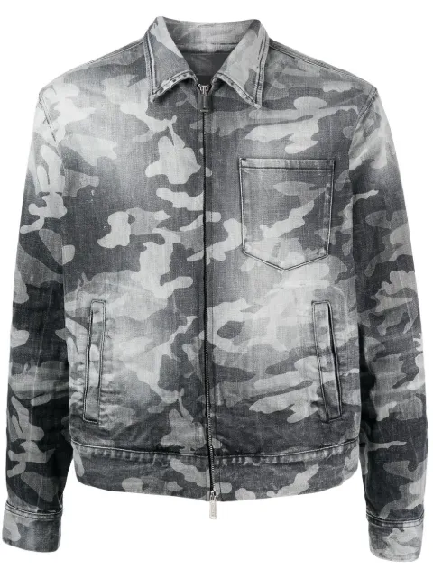 DSQUARED2 camouflage-pattern denim jacket