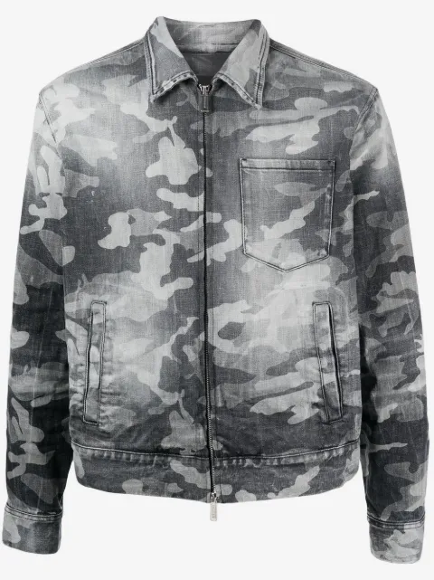 DSQUARED2 chamarra con estampado militar