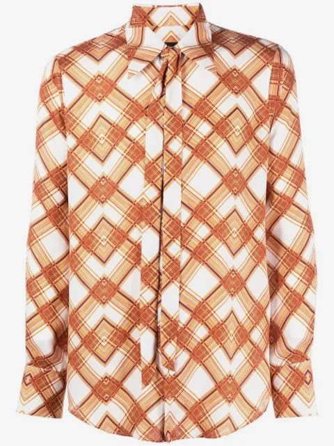 DSQUARED2 camisa con botones y estampado floral