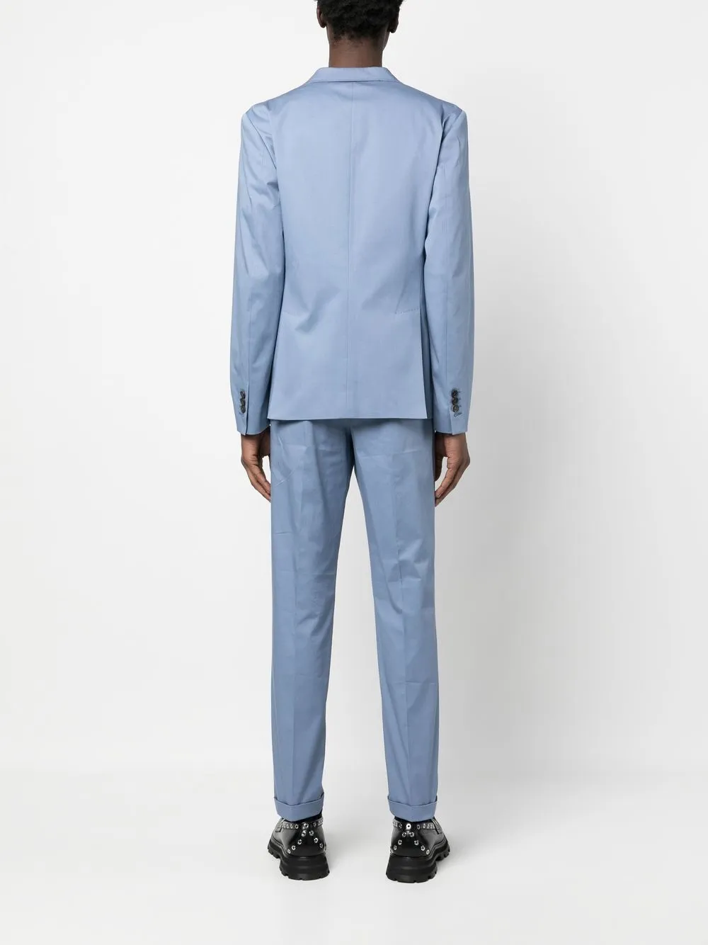 Dsquared2 Tailored Single-breasted Suit In Blue