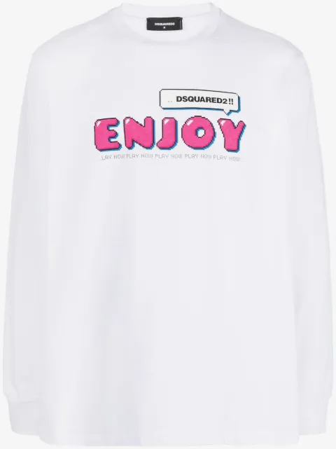 DSQUARED2 Enjoy-print long-sleeve T-shirt