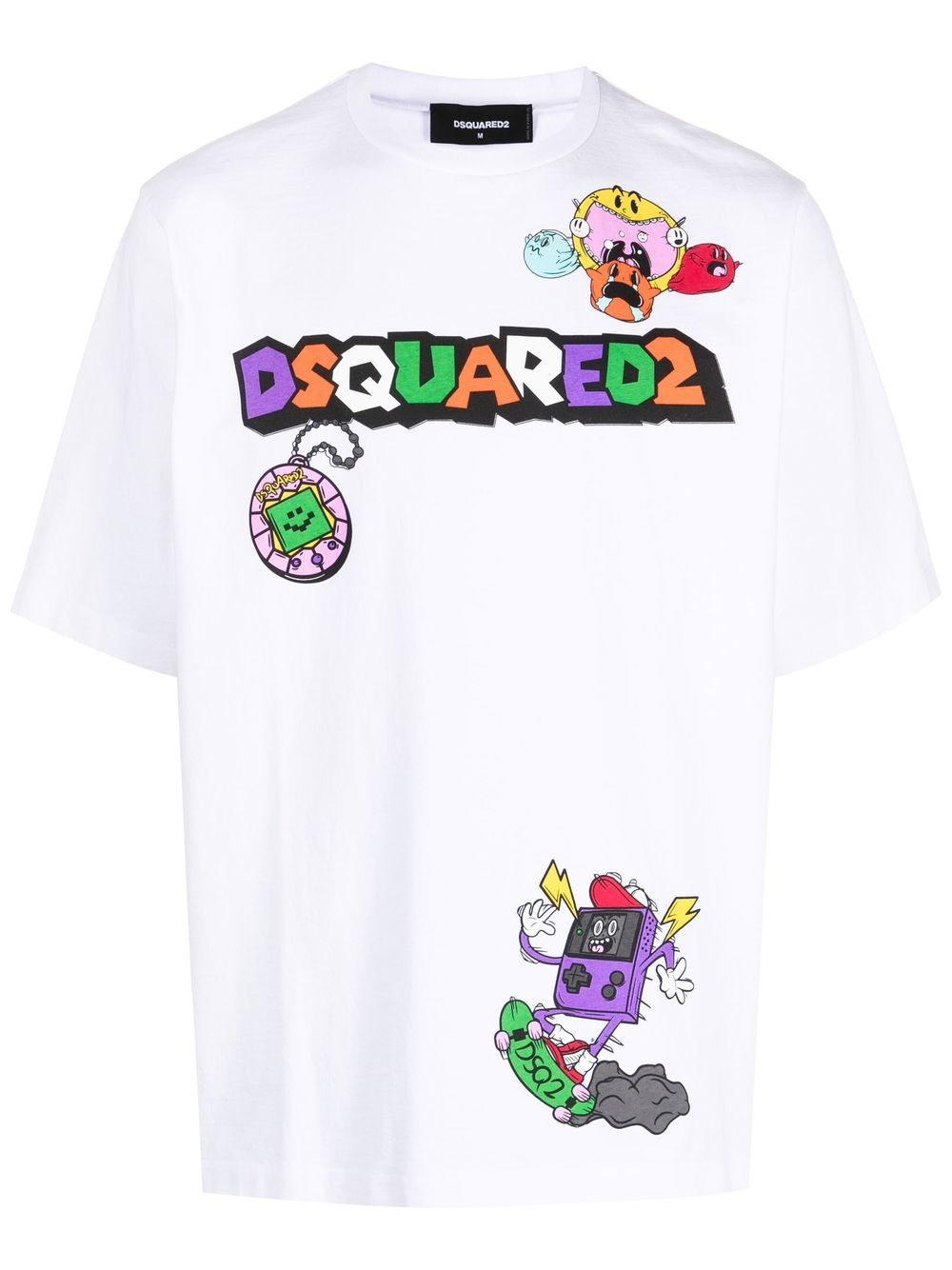 Dsquared2 Graphic-print Short-sleeve T-shirt In White