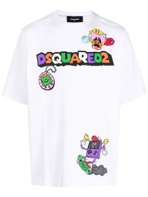 DSQUARED2 playera manga corta con estampado gráfico
