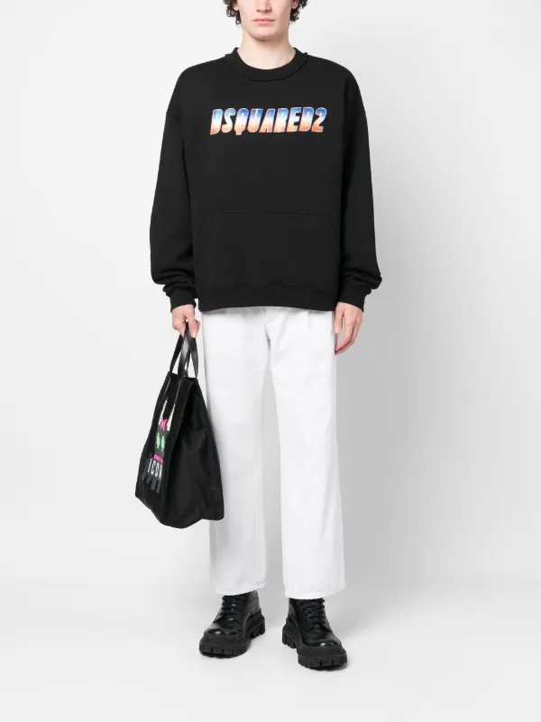 DSQUARED2 ロゴ スウェットシャツ | ブラック | FARFETCH JP