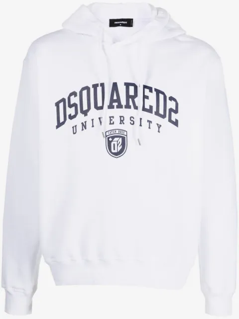 DSQUARED2 University print drawstring hoodie