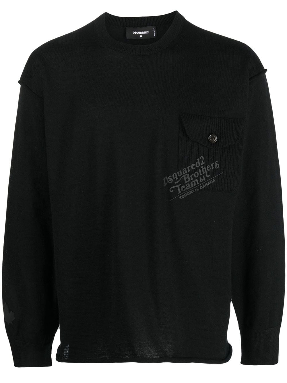 Image 1 of Dsquared2 ribbed crew neck jumper