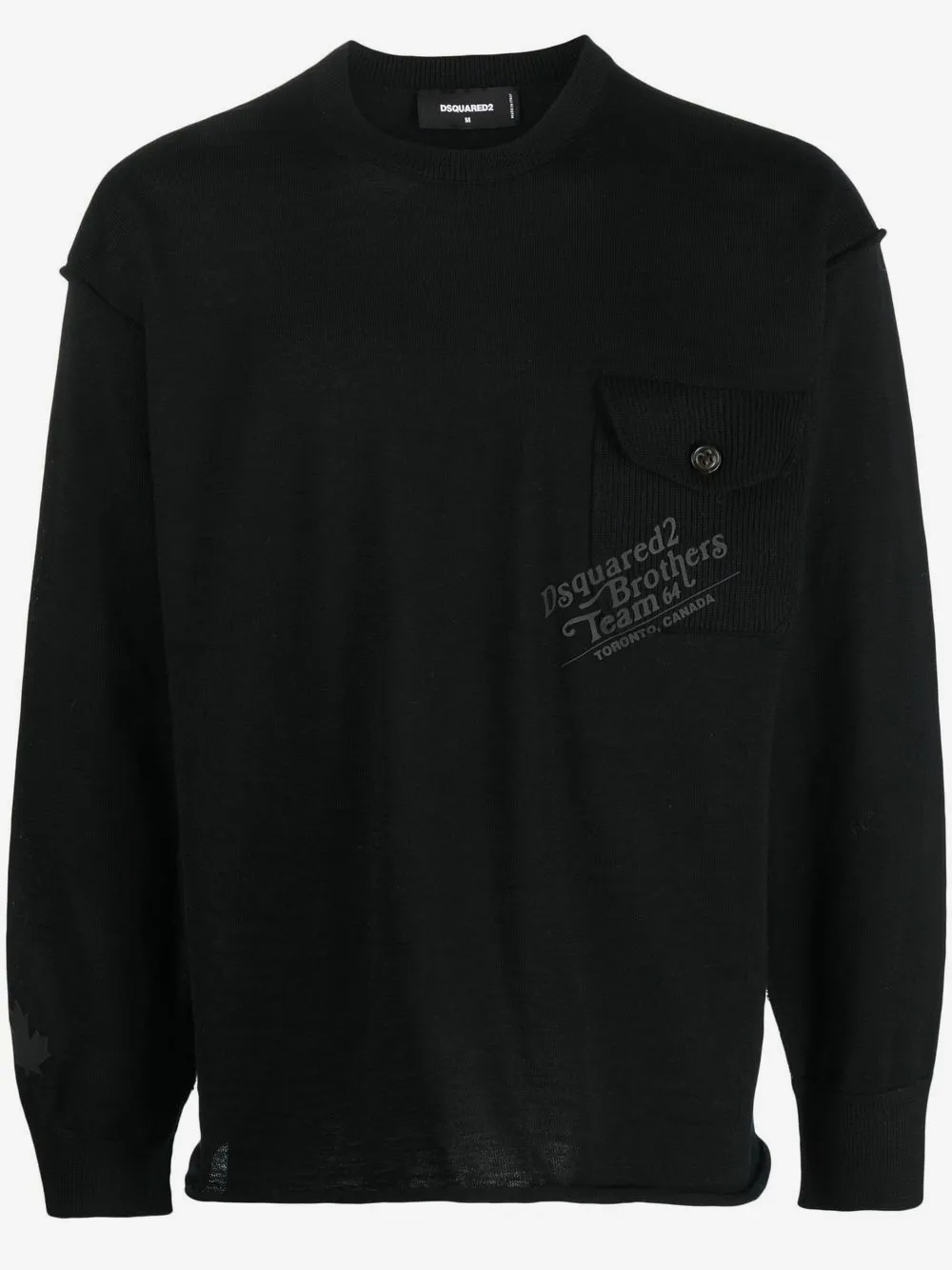 DSQUARED2 Pullover mit Rundhalsausschnitt | Schwarz | Image 1
