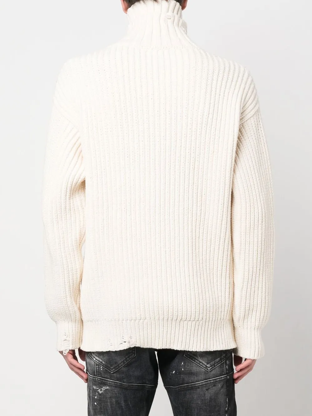 Disqued DSQUARED2 ripped ribbed jumper Men