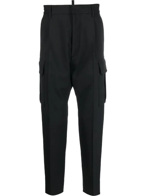 DSQUARED2 drop-crotch Cargo Trousers | Black | FARFETCH