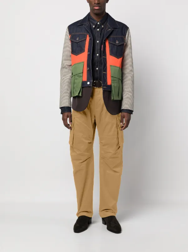 DSQUARED2 Logo Patch Cargo Trousers | Neutrals | FARFETCH
